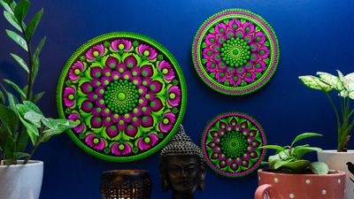 preview of Set of 3 Blooming Magenta artwork